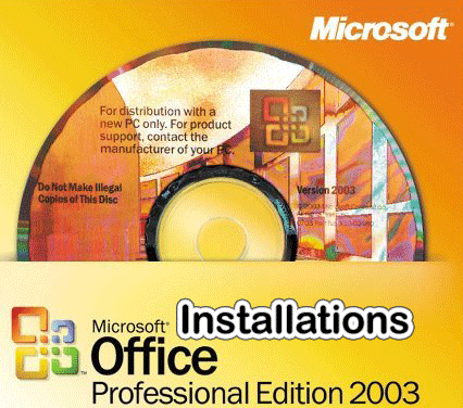 MS Office 2003 Installations