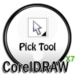 Pick Tool icon in CorelDRAW
