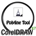 Polyline Tool icon in CorelDRAW X7