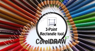Three Point Rectangle Tool in Corel Draw
