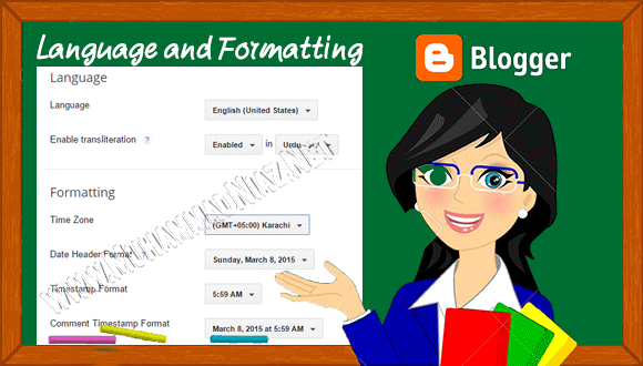 Blogger Language and formatting Cover