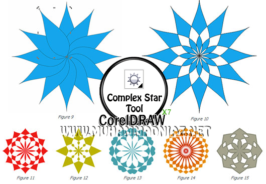 Complex Star Tool icon in CorelDRAW X7