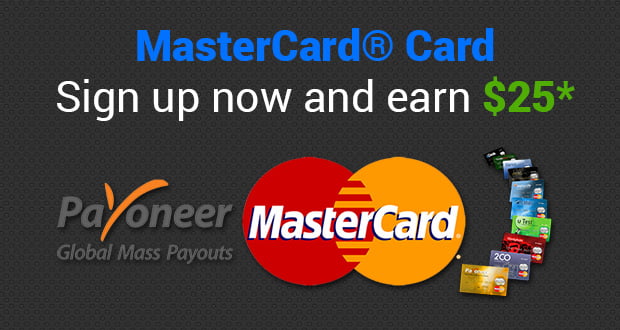 Payoneer Master Card Banner 