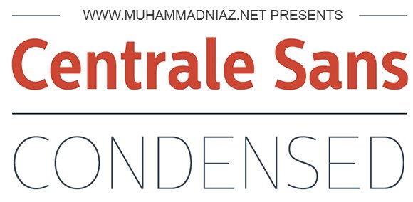 Centrale Sans Condensed Font Family Cover