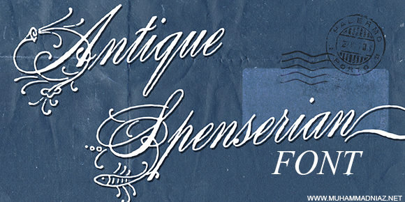 Antique Spenserian Scrpit Preview