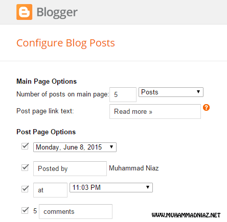 Configure Blog Posts Preview