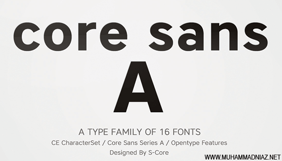 Core Sans A Font Cover