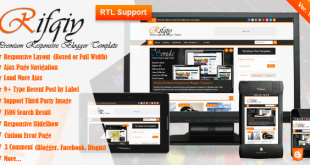 Rifqiy News Blogger Template Cover