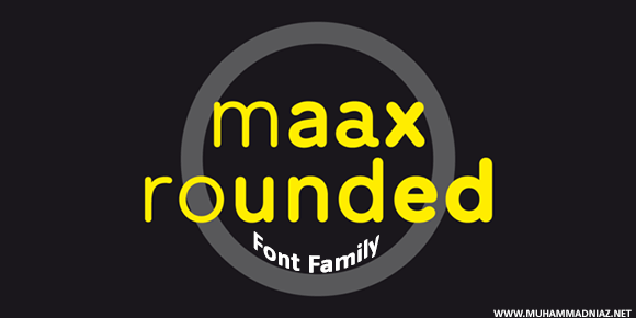 Maax Rounded Font Cover