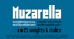 Muzarela Font Cover