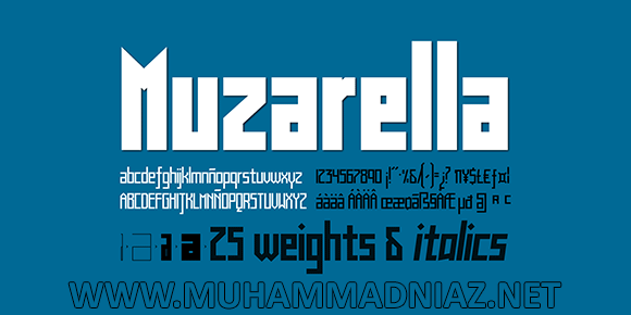 Muzarela Font Cover