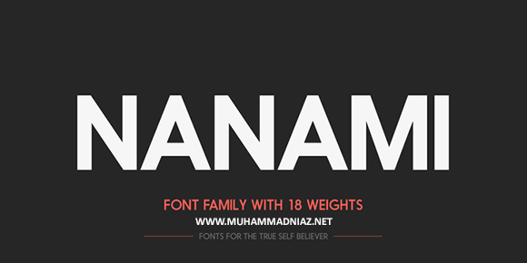 Nanami Font Cover