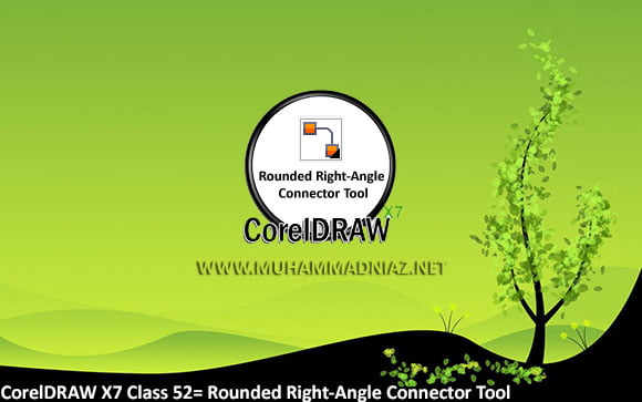 CorelDRAW Rounded Right-Angle Connector Tool Icon