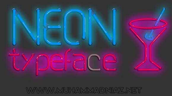 NEON Font Typeface Cover