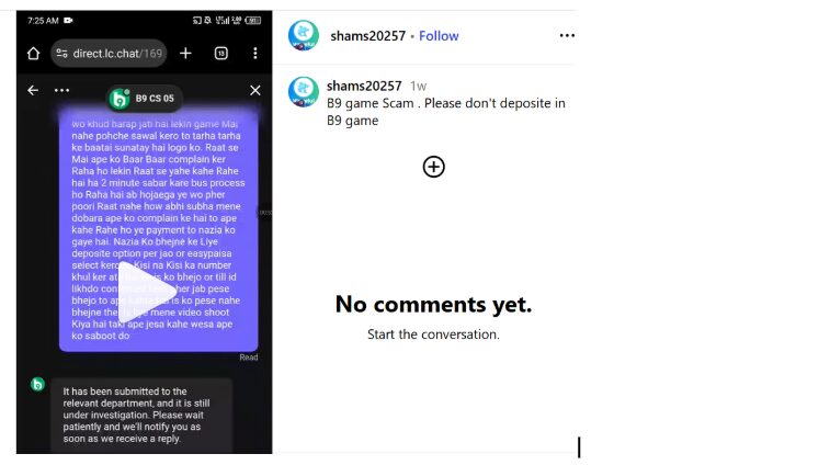 B9 Comment
