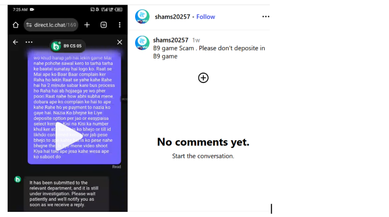 B9 Comment
